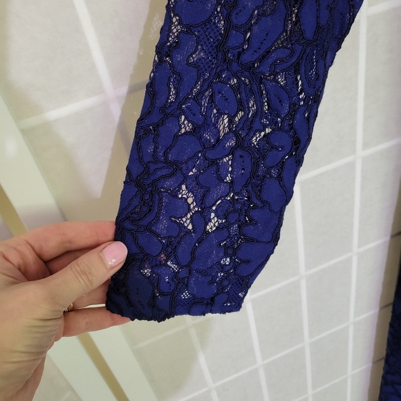 Ralph Lauren Lace Blue Dress 12 New - Picture 3 of 12